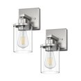 thumbnail image 1 of EDISHINE 2-Light Vanity Lights for Bathroom Mirror Wall Lights with Glass Shade, 1 of 6
