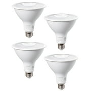 EDISHINE 2-Pack PAR38 Outdoor Light Bulbs, LED Flood Light Bulb, 5000K, 18W, Dimmable, Waterproof, E26 Base