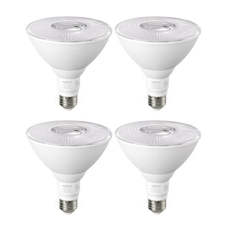 EDISHINE 4 Pack LED PAR38 Outdoor Flood Light Bulbs, 18W (120W Equivalent), 5000K Daylight, Dimmable Waterproof Flood Light Bulbs, E26 Base, 1800 Lumen for Yard Porch Driveway, ETL Listed