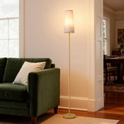 EDISHINE 65in Gold Floor Lamps for Living Room, Pole Lamps with Foot Switch, for Bedroom, Office, 3CCT, LED Bulb Included