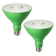 EDISHINE Outdoor LED Par38 Flood Green Light Bulbs for Christmas Decor