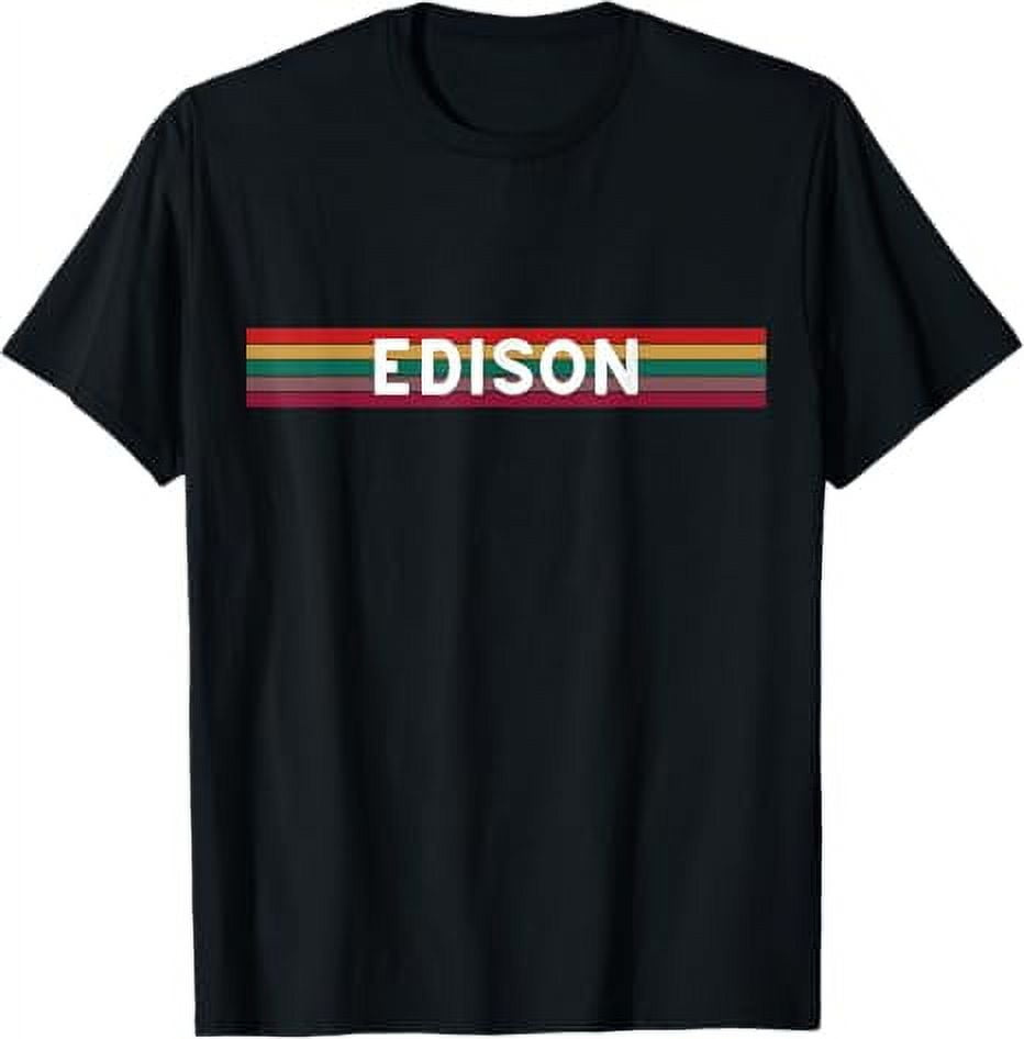 EDISON City Adventure Tourist Vacation Resident Visitor TShirt