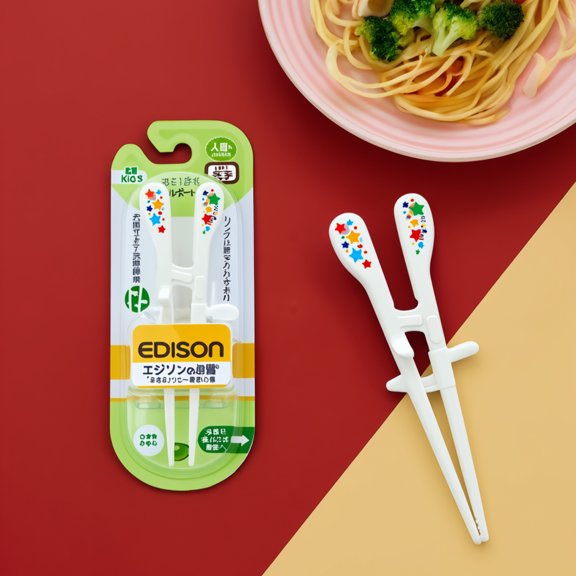 EDISONmama Right-Handed Training Chopsticks for Kids 17.5cm Made in JAPAN - Tokyo Sakura Mall