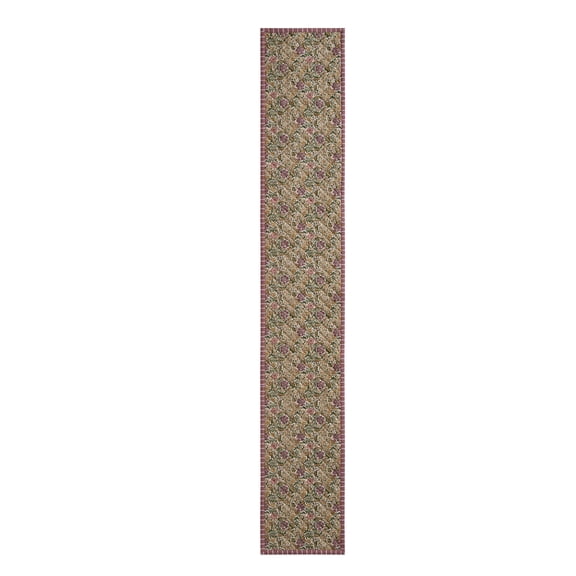 Better Homes & Gardens Edith Vine Floral 90" x 14" Cotton Linen Table Runner