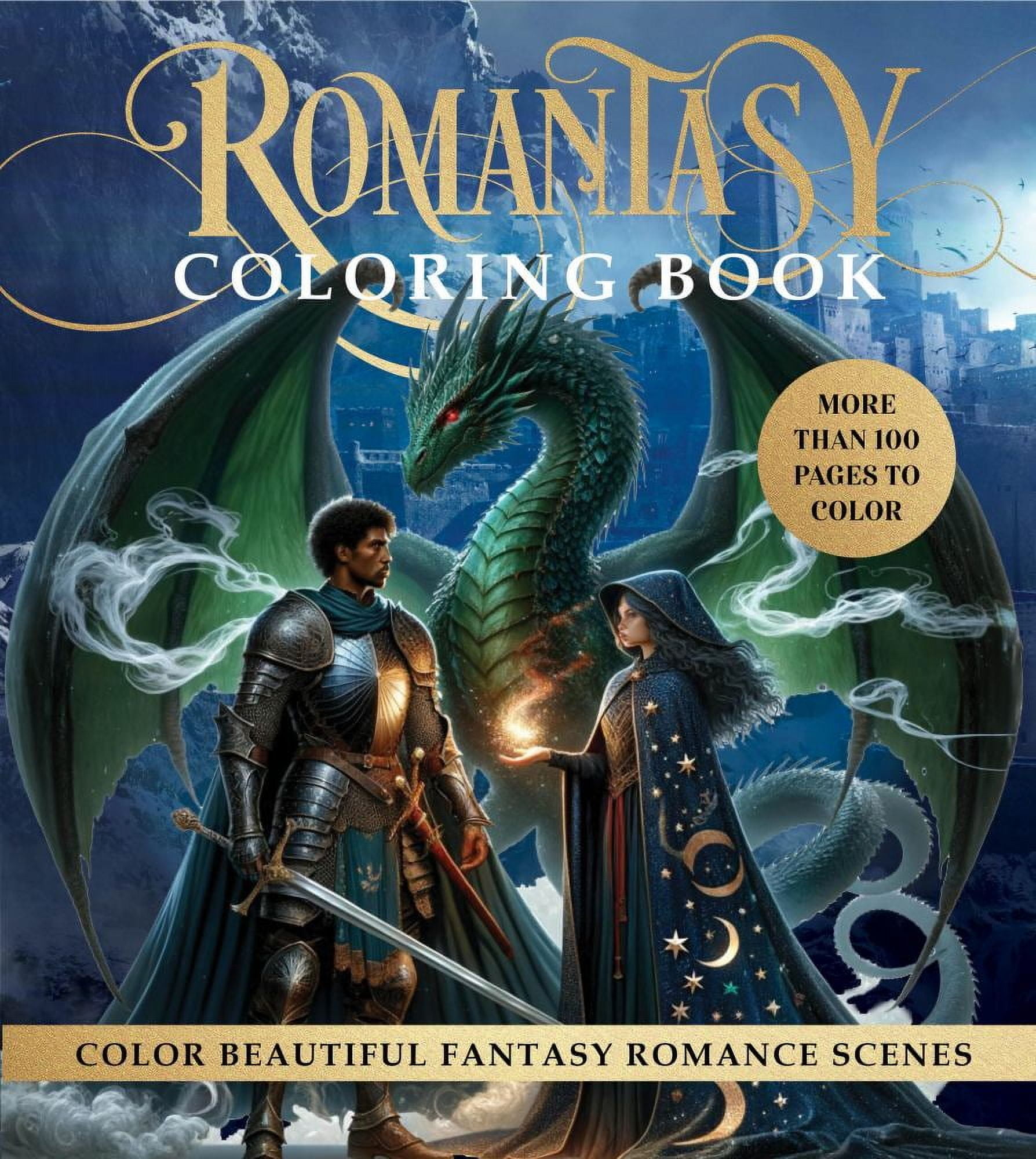 EDITORS OF CHARTWELL BOOK: Romantasy Coloring Book: Color Beautiful Fantasy Romance Scenes - More Than 100 Pages to Color (Paperback)