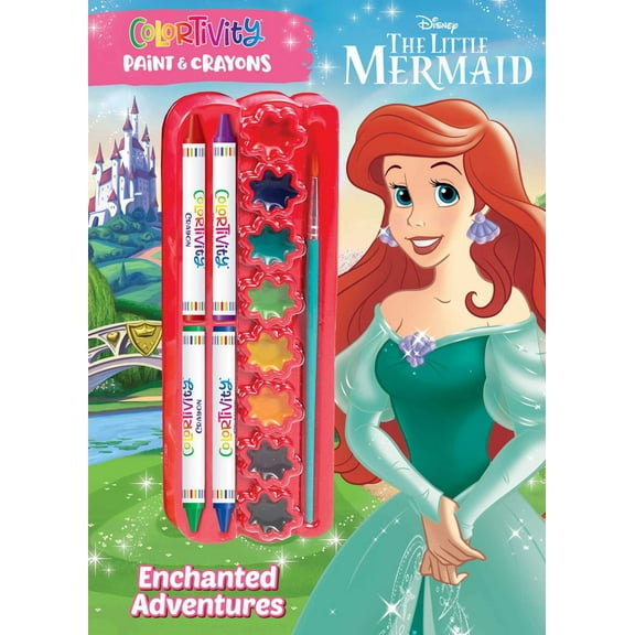 Disney Little Mermaid: Enchanted Adventures: Colortivity Paint and Crayons, 112 pages (Paperback)