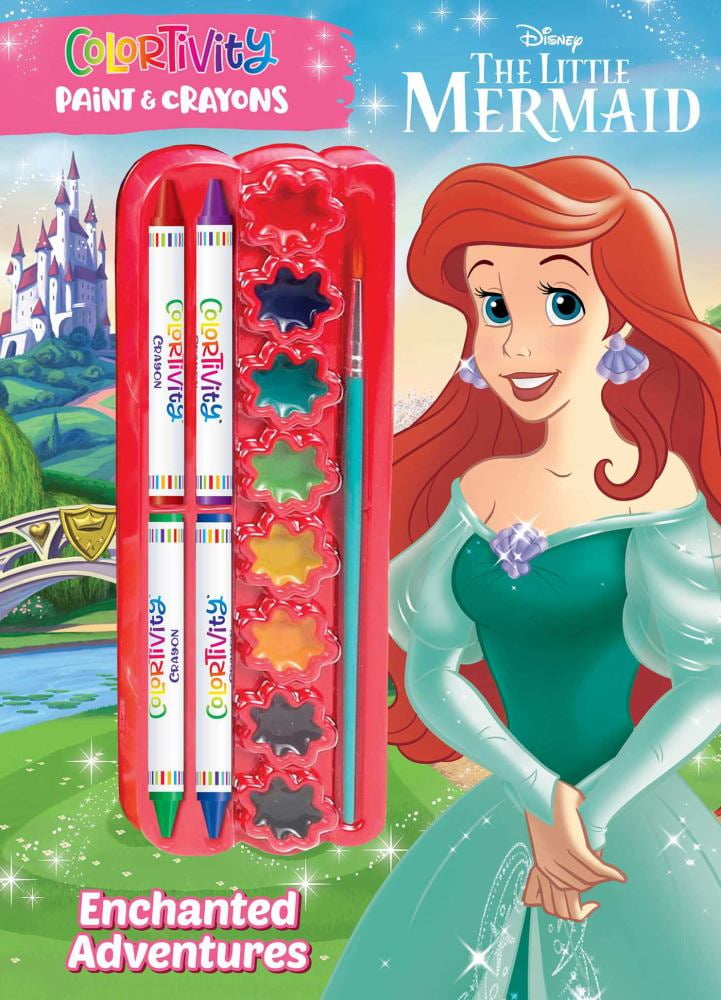 EDITORS OF DREAMTIVITY: Disney Little Mermaid: Enchanted Adventures: Colortivity Paint and Crayons, 112 pages (Paperback)