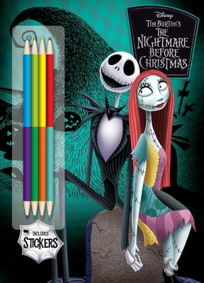 Pre-Owned Disney Tim Burton's the Nightmare Before Christmas: Includes Double-Ended Pencils and Stickers! (Paperback) 1645886654 9781645886655