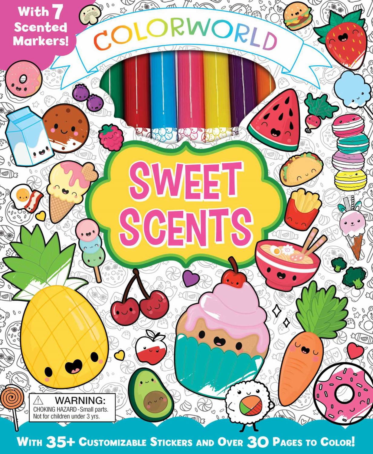 ColorWorld: Sweet Scents: With 35+ Customizable Stickers and over 30 Pages to Color!, 64 pages (Hardcover)