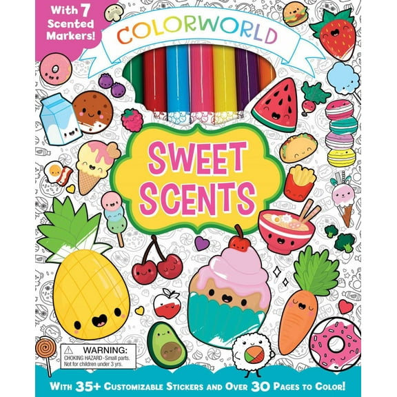 ColorWorld: Sweet Scents: With 35+ Customizable Stickers and over 30 Pages to Color!, 64 pages (Hardcover)