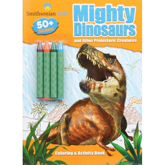 EDITORS OF SILVER DOLPHIN: Smithsonian Kids: Mighty Dinosaurs Coloring and Activity Book, 48 pages (Paperback)