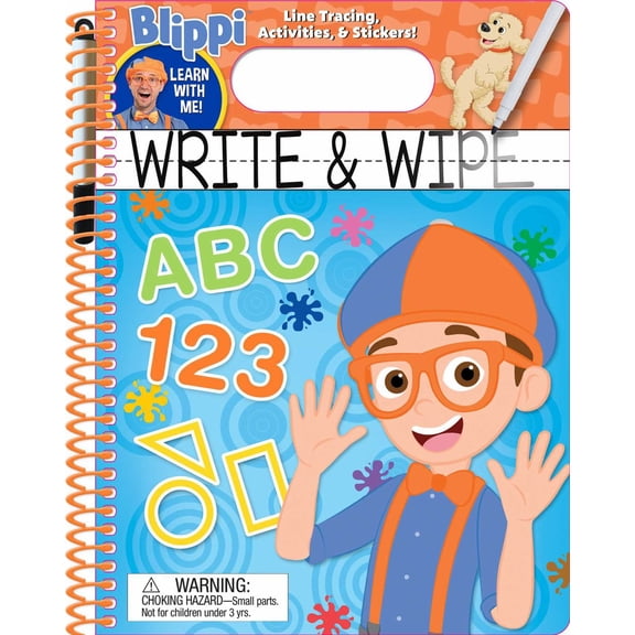 Blippi: Write and Wipe (Spiral-Bound)