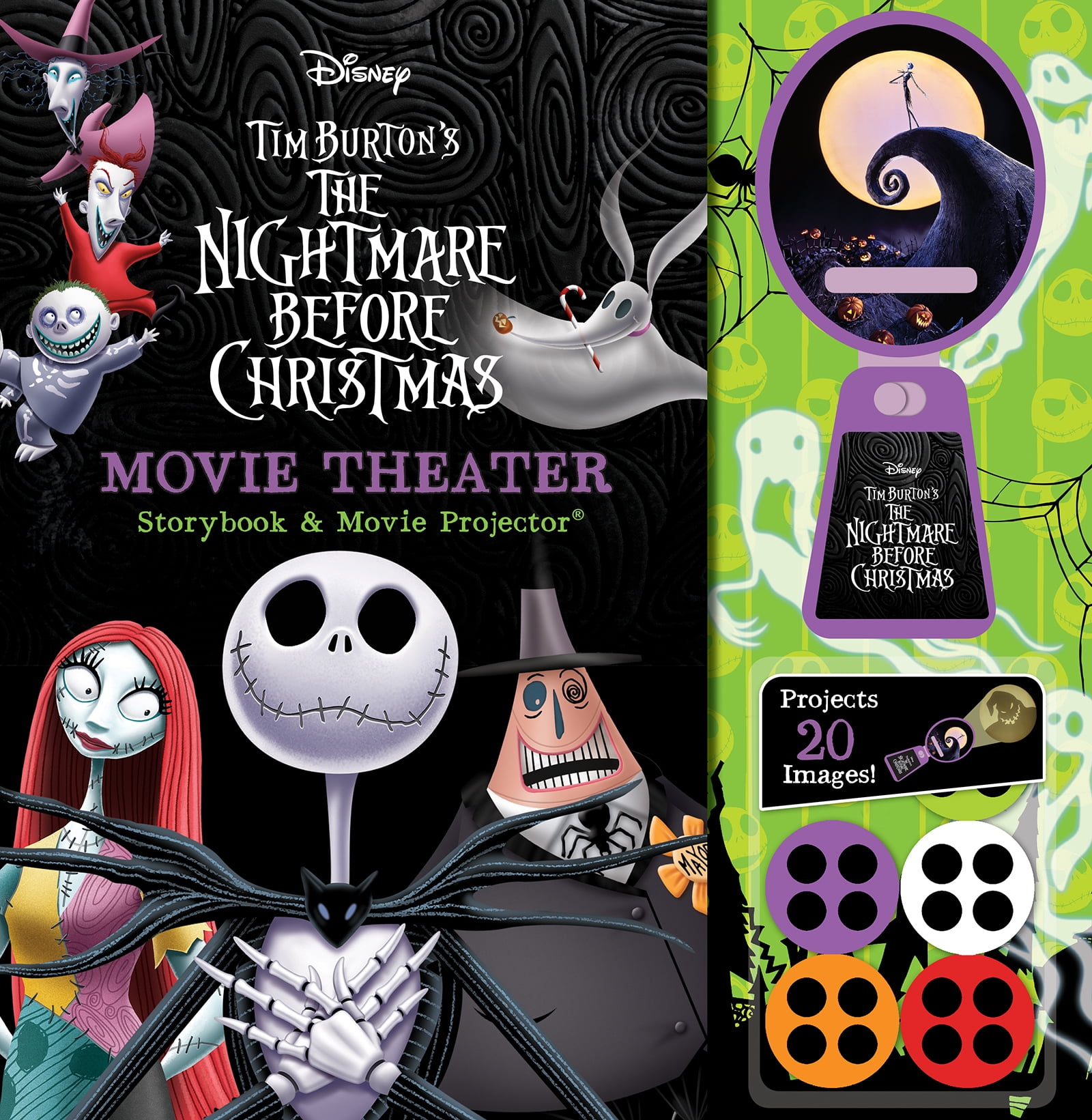 Disney: Tim Burton's the Nightmare Before Christmas Movie Theater Storybook and Movie Projector (Hardcover)