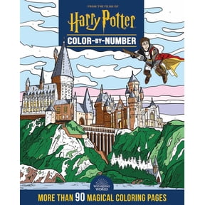 Harry Potter Color-By-Number - Coloring Book for Teens and Adults, Officially Licensed, 192 pages (Paperback)