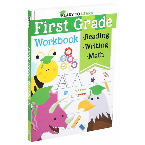 EDITORS OF SILVER DOLPHIN: Ready to Learn: First Grade Workbook: Fractions, Measurement, Telling Time, Descriptive Writing, Sight Words, and More! (Paperback)