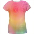 thumbnail image 1 of EDM Pastel Unicorn Rainbow Spiral All Over Womens T Shirt Multi MD, 1 of 2