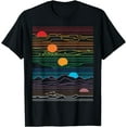 thumbnail image 1 of EDM Techno Sun Moon Design Dance Rave Music Festival Softstyle Unisex T-Shirt,Black Color,Size XL, 1 of 5