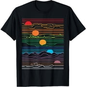 EDM Techno Sun Moon Design Dance Rave Music Festival T-Shirt