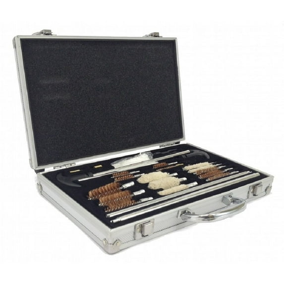 EDMBG 78 Piece Gun Cleaning Kit Universal Pistol Rifle Shotgun Deluxe Aluminum Case
