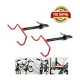 thumbnail image 1 of EDMBG Foldable Bicycle Storage Hanger Rack, Black and Red, 1 of 8