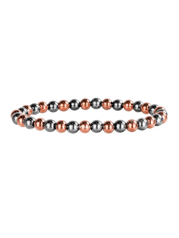 Magnetic Copper Bracelet for Men and Women - Hematite Healing Chakra Health Jewelry | Handmade 100% Copper Beads (6mm)