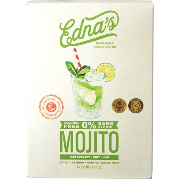EDNAS NON ALCOH - Non-Alcoholic Mojito - 4pk 48FO ( Pack of 6)