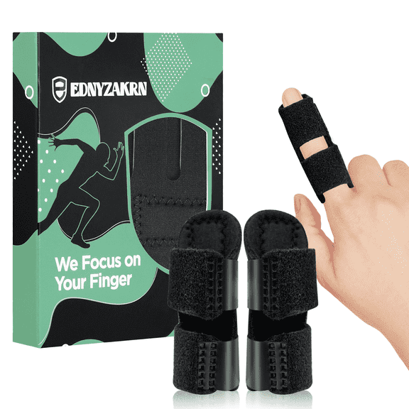 EDNYZAKRN 2PCS Finger Splints, Finger Brace for Trigger Finger - Arthritis - for Index - Middle - Ring Finger
