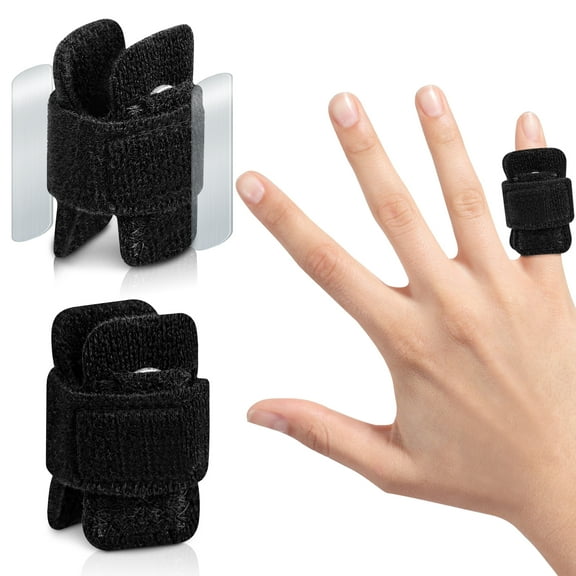 EDNYZAKRN 2Pcs Thumb Splint, Ajustable 2 Metal Bar Trigger Finger Splint Fit for Men and Women