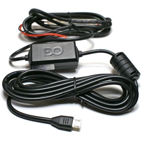 EDO Tech Ultra Compact Micro USB Direct Hardwire Car Power Cord Kit for GPS Tracker Navigator Bluetooth Speaker Qi