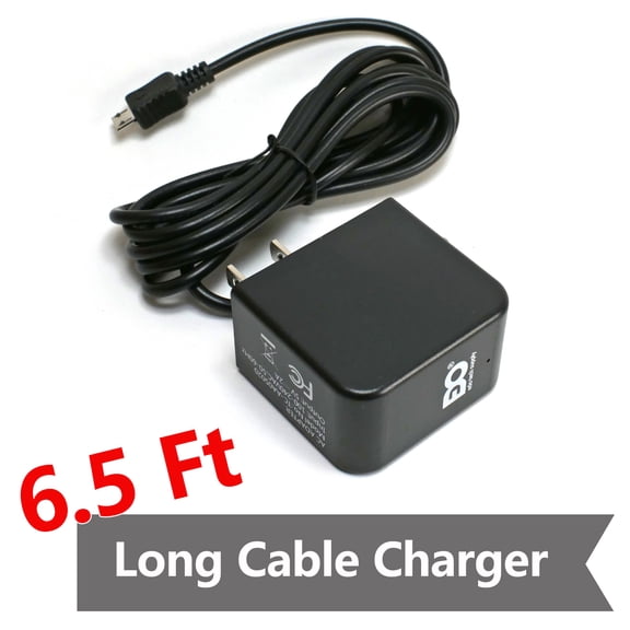EDO Tech Wall Charger for Smartab ST7160 ST7150 7" Android Tablet (5V 2A 6.5 ft Long AC Power Adapter Cord)