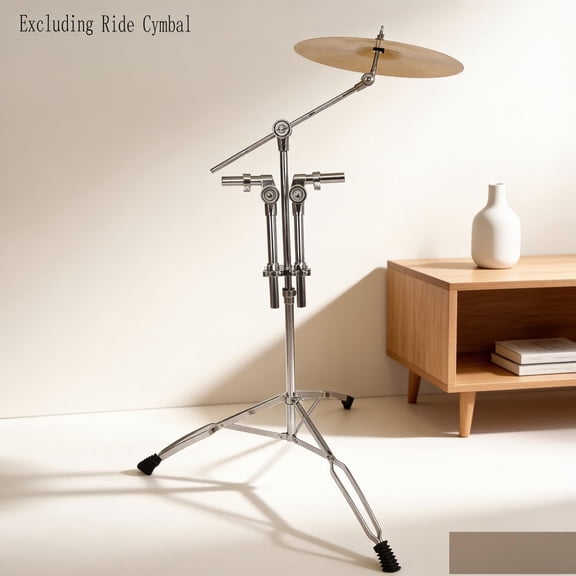 EDOEMSE Double Tom Drum Stand Professional Pedal Control Style With Cymbal Boom Arm Steel Construction