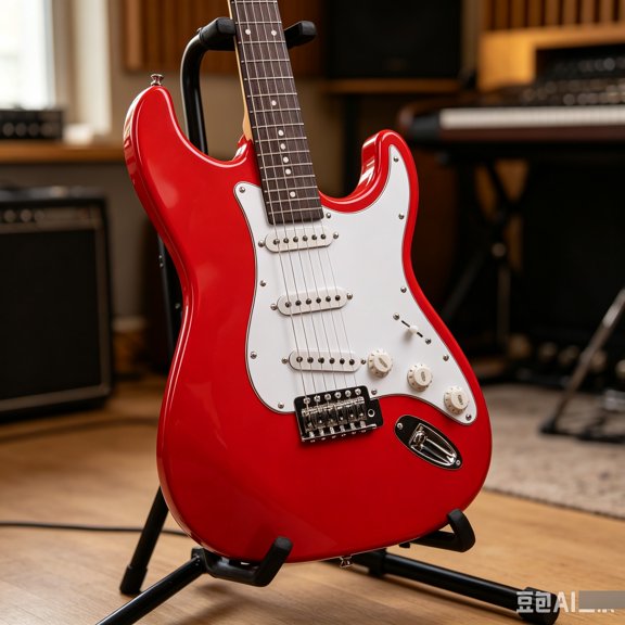 EDOEMSE Rosewood Fingerboard Electric Guitar in Red Basswood Body Stringed Instrument with Bag, Strap, Picks, Wrench for Beginners, Students and Professionals