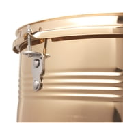 EDOEMSE Timbales Drum Set 13-Inch and 14-Inch Drums Golden Finish Premium Steel Cowbell Included Cowbell Holder