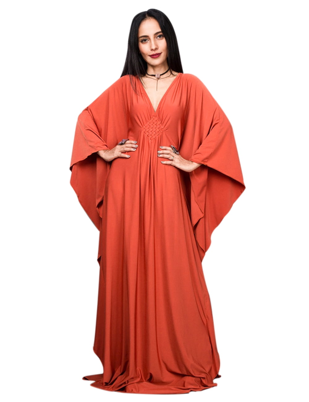 orange beach cover up dress Boho One Shoulder Beach Cover-Up Dress Sheer Maxi with Front Tie
