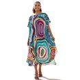 thumbnail image 1 of EDOLYNSA Turkish Kaftan Gown Plus Size Swimwear Cover Up Loose Casual Dress Tunic Long Caftan Loungewear, 1 of 8
