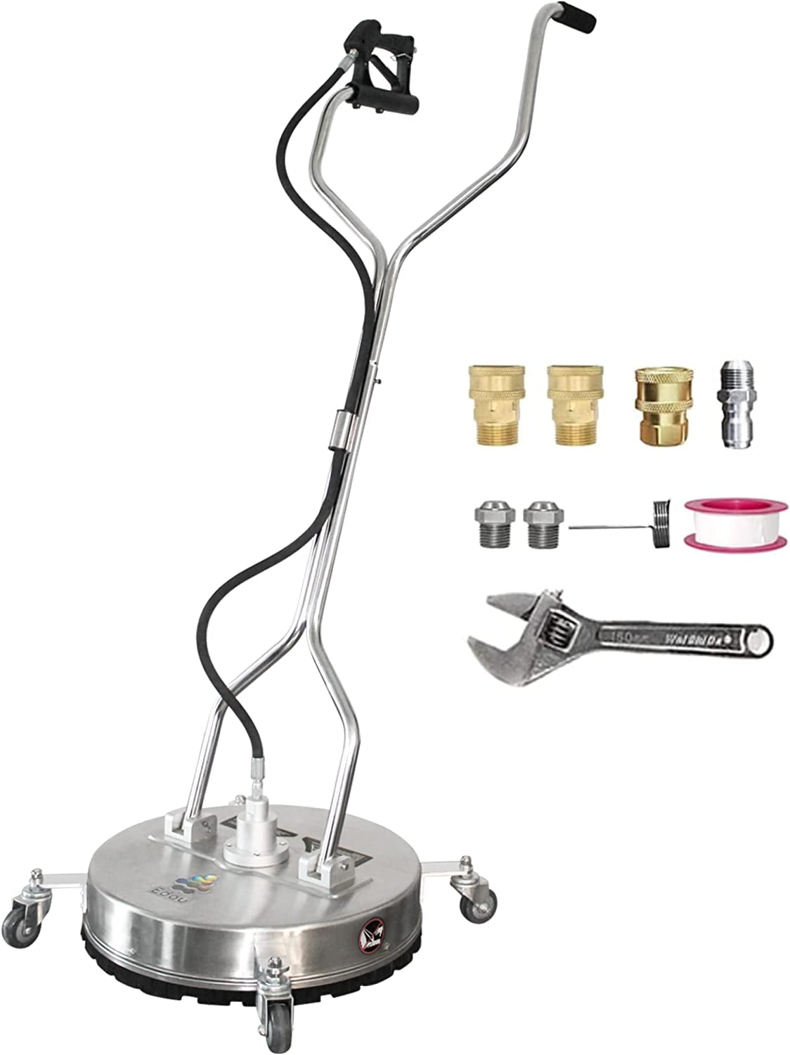 EDOU 20Inch Pressure Washer Surface Cleaner Dual Handle Circular Power Washer Accessory and