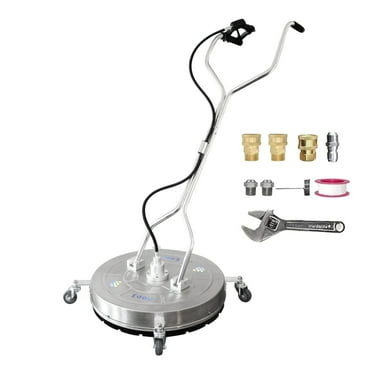 EDOU 24"" Direct Dual Handle Pressure Washer Surface Cleaner with Wheels | 4,500 PSI