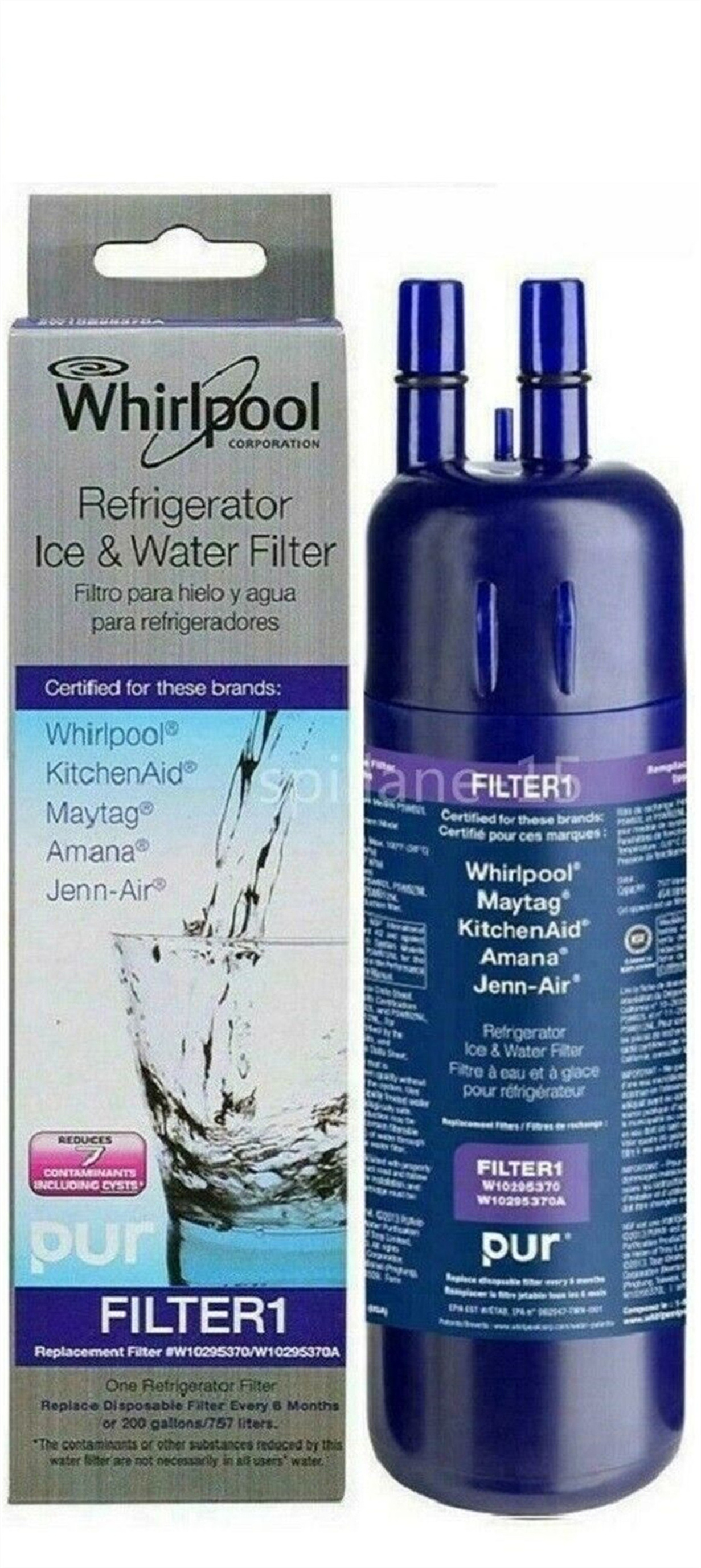 EDR1RXD1 Water Filter 1 Replacement for W10295370A, W10295370, WHR1RXD1 (Pack of 1)