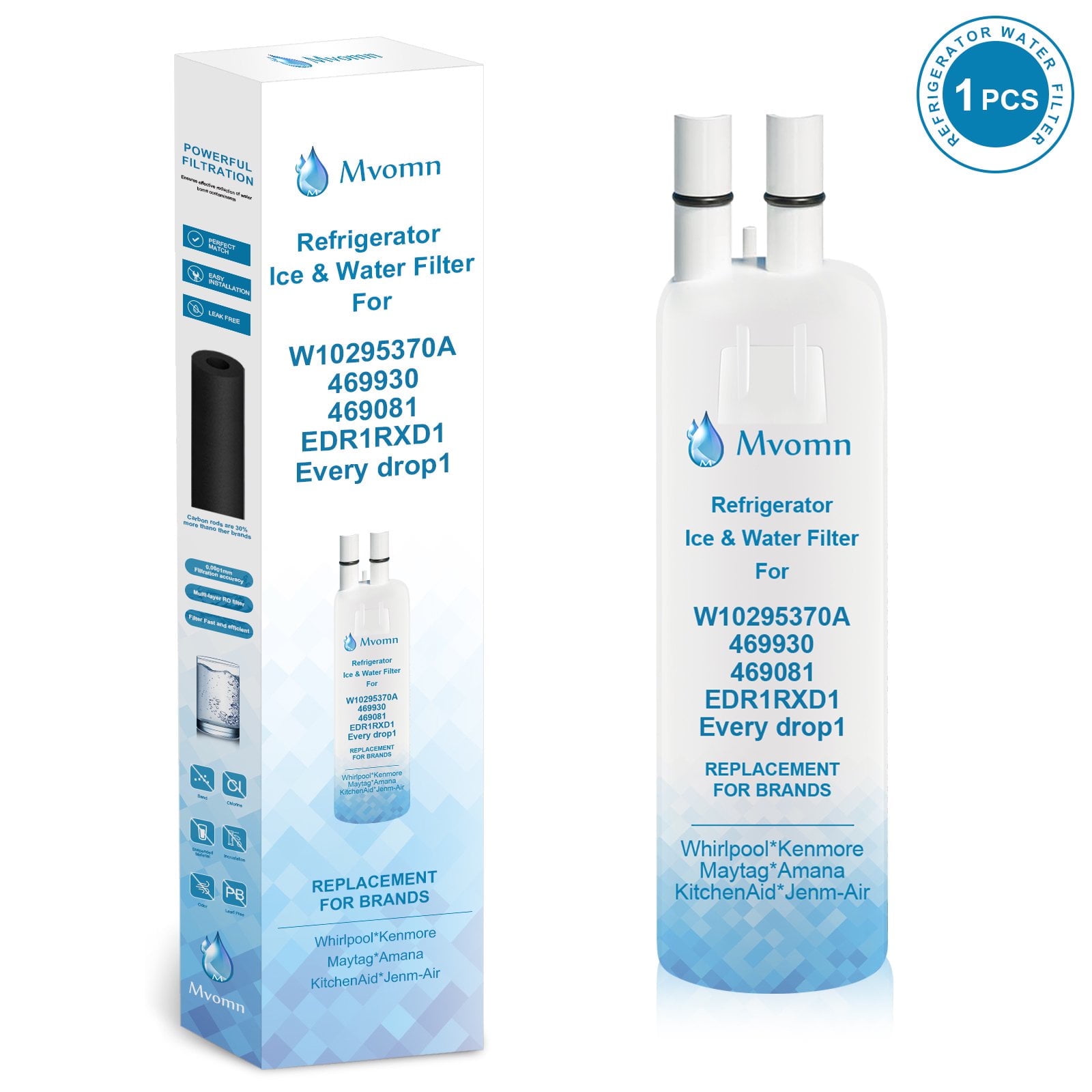 EDR1RXD1 Water Filter for Whirlpool Refrigerator Water Filter 1