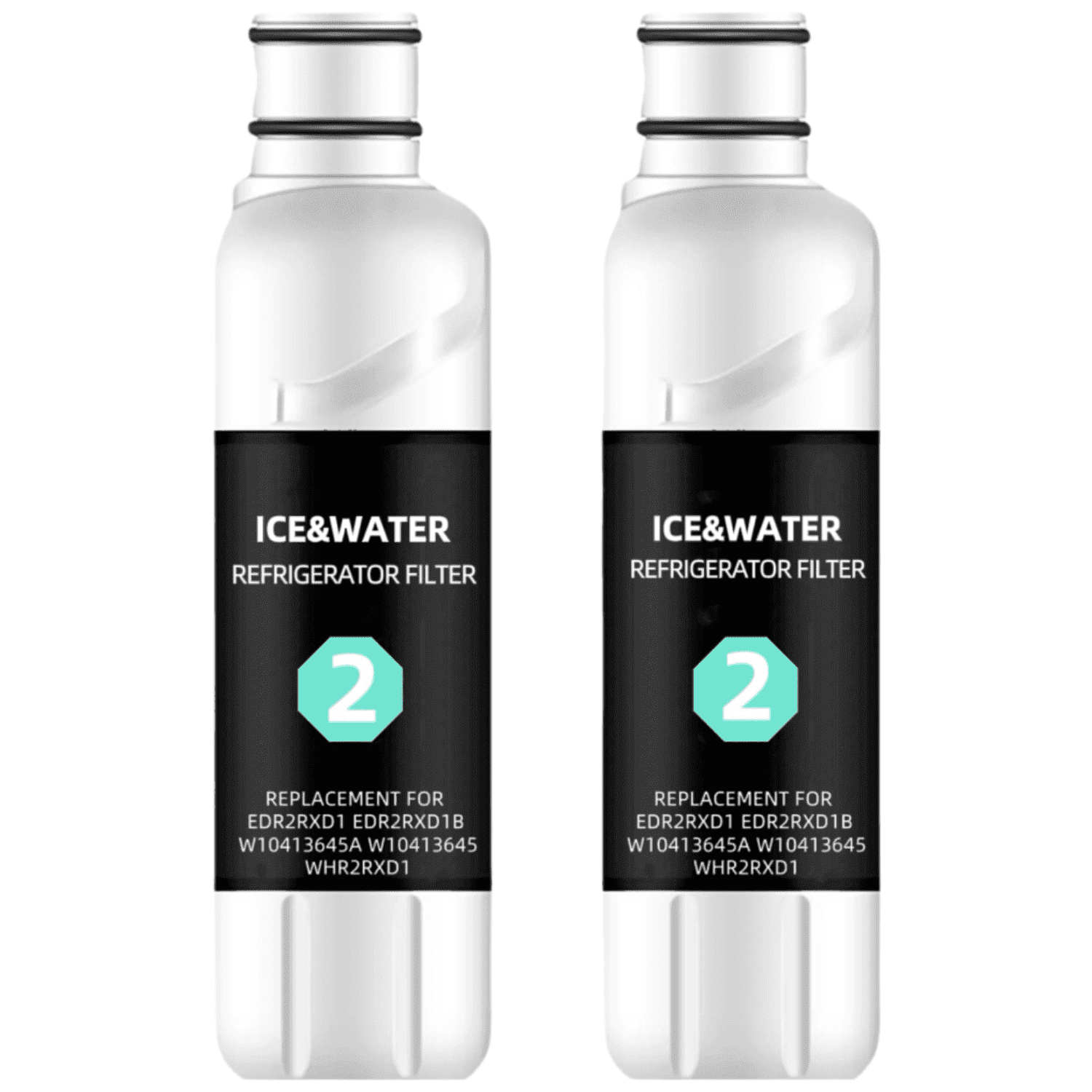 EDR2/RXD1 Water Filter 2 Replacement Compatible with W10413645A 9082 469082 9903 469903 P6RFWB2 P6WB2L P6WB2NL,2 Pack