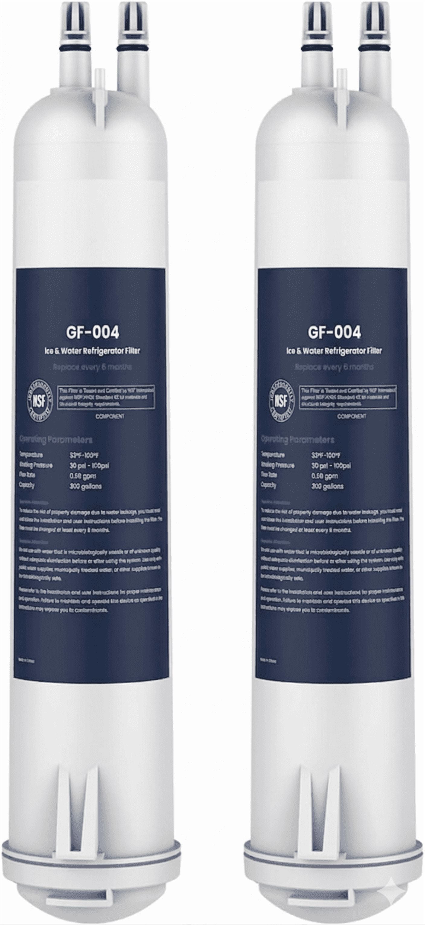 EDR3RXD1 Refrigerator Water Filter, Compatible with 4396841, KAD3RXD1, WHR3RXD1, 4396841, 4396710, Filter 3, 46-9083,46-9030, 9030, 9083 Refrigerator Water Filter, 2 Pack