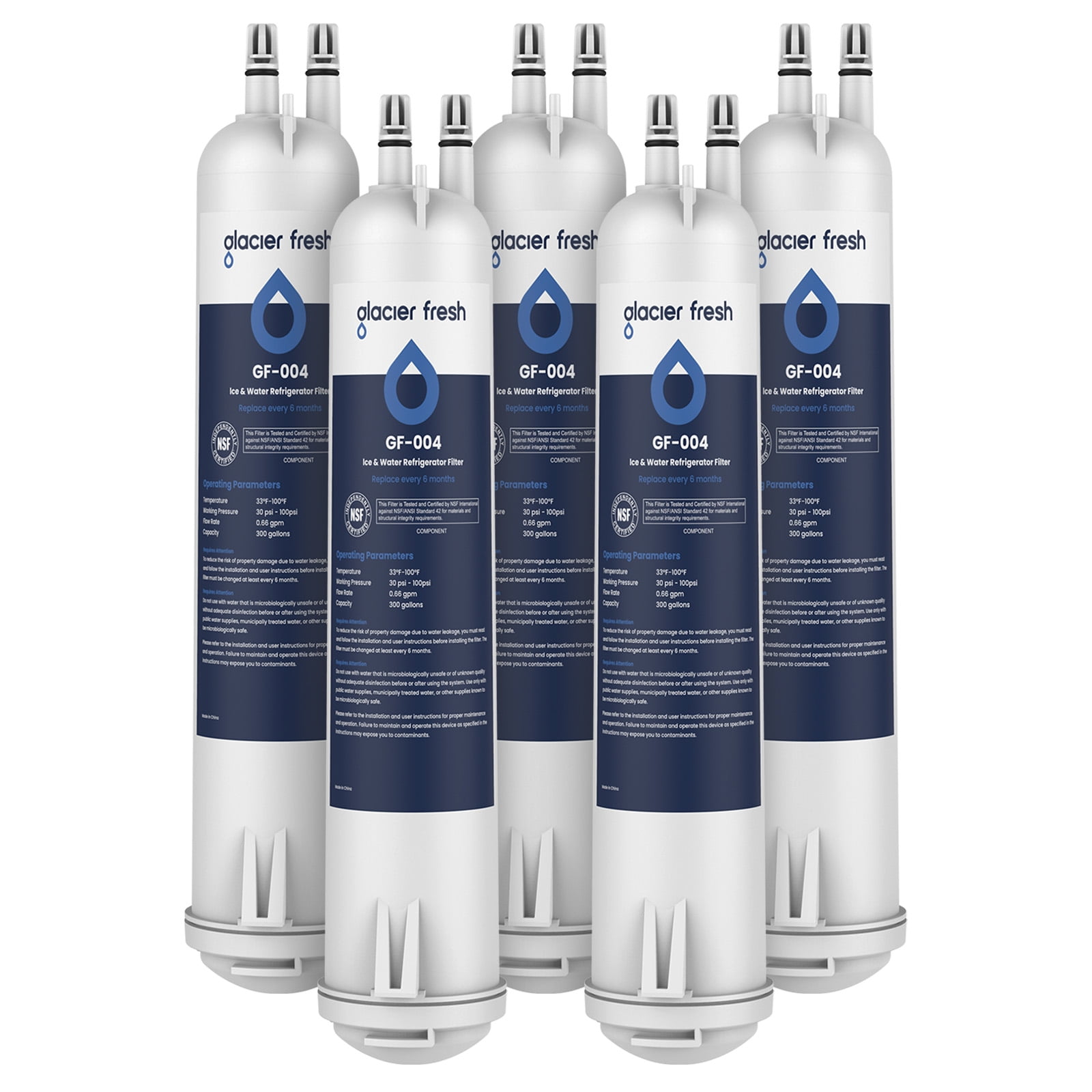 EDR3RXD1 Water Filter 3 Replacement Compatible with EDR3RXD1 4396841 4396710 and 46-9083 46-9030 P1RFWB2 P1WB2L T1RFKB1, 5 Pack