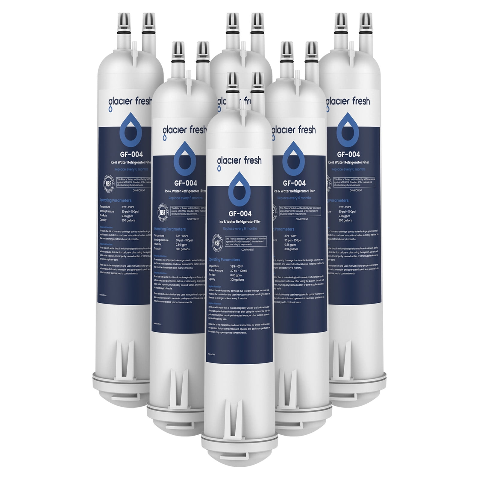 EDR3RXD1 Water Filter 3 Replacement Compatible with EDR3RXD1 4396841 4396710 and 46-9083 46-9030 P1RFWB2 P1WB2L T1RFKB1, 6 Pack