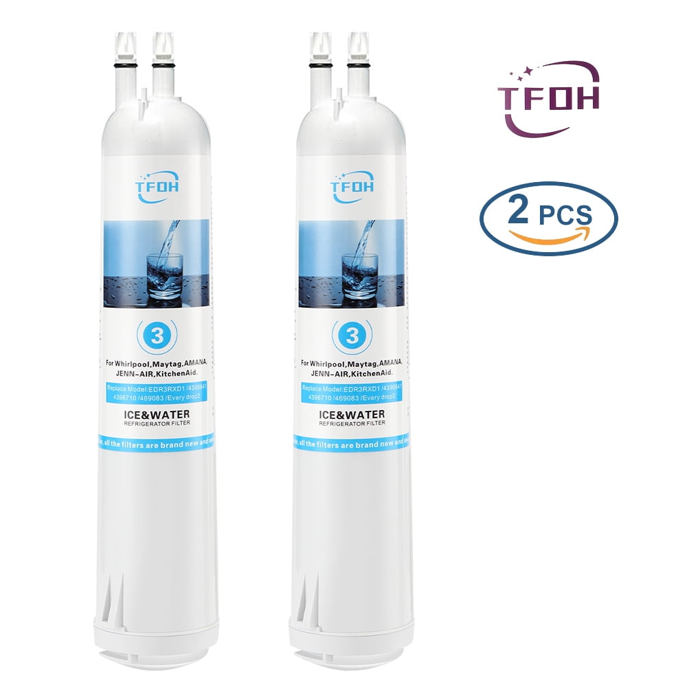 Everydrop EDR3RXD1 Water Filter 3 for Whirlpool Refrigerator, 2PCS
