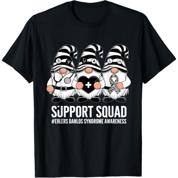 EDS Awareness Support Squad Gnome Graphic T-Shirt