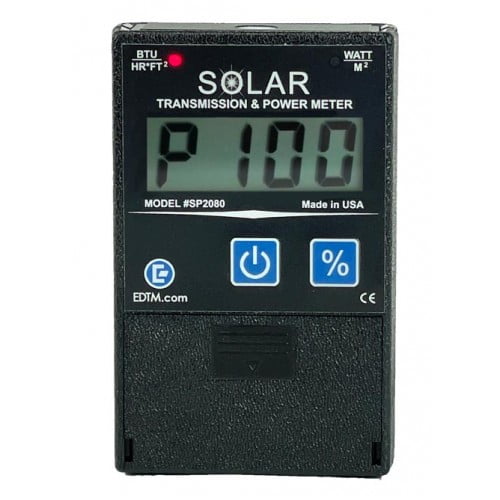 EDTM Solar Transmission & BTU/Watt Power Meter (SP2080), Made in USA