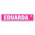 thumbnail image 1 of EDUARDA Street Sign Childrens Name Room Sign | Indoor/Outdoor |  18" Wide, 1 of 5