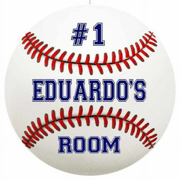 EDUARDO'S Bedroom 12" Round Metal Sign Boys Room Wall Décor Gift 200120030127