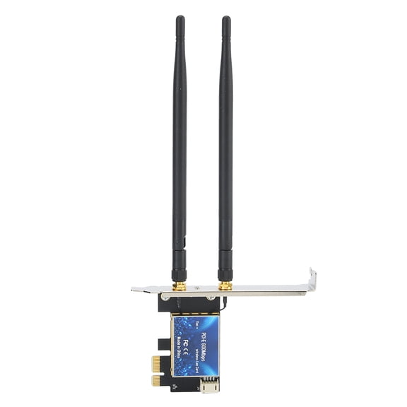 EDUP EP9619 Dual Band 600Mbps PCIe Wireless LAN Card with Bluetooth 4.0 High Speed Network Adapter for PC Windows 7 8 10 (7.48 inches / 19 cm)