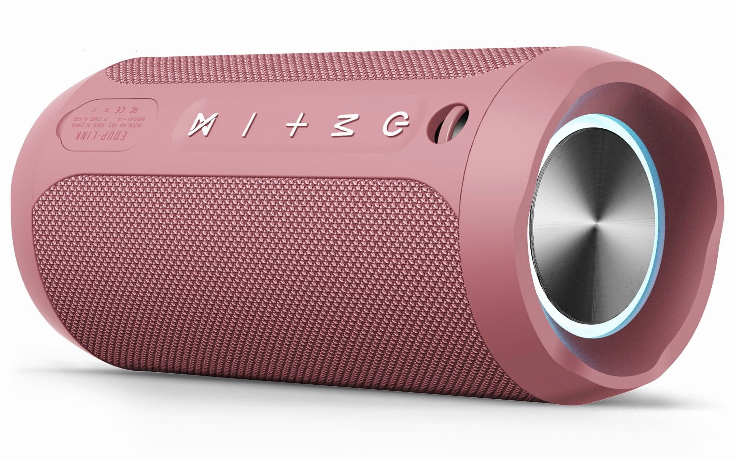 EDUPLINK Bluetooth Portable Speaker, Waterproof, Pink, M6, New